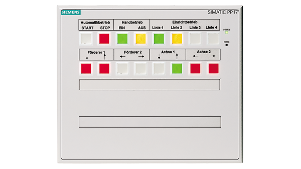 Siemens SIMATIC Push Button Panel PP17 6AV3688-3CD13-0AX0 NEW