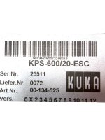 KUKA KPS-600/20-ESC PN: 00-134-525 Powermodul