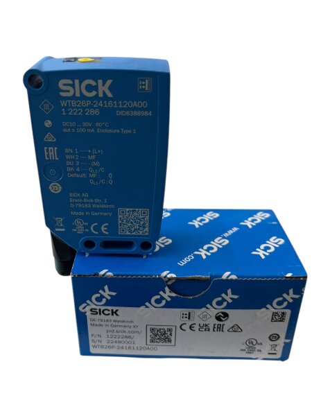 SICK WTB26P-24161120A00 Photoelectric sensors W26 PN:1222286 NEW
