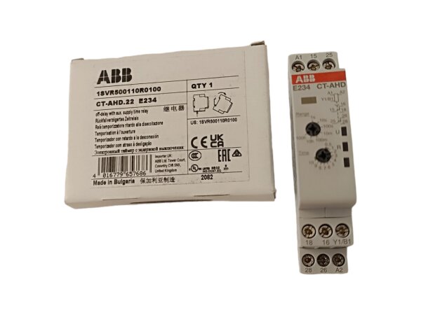 ABB CT-AHD.22 E234 PN: 1SVR500110R0100 Rückfallverzögertes Zeitrelais NEU