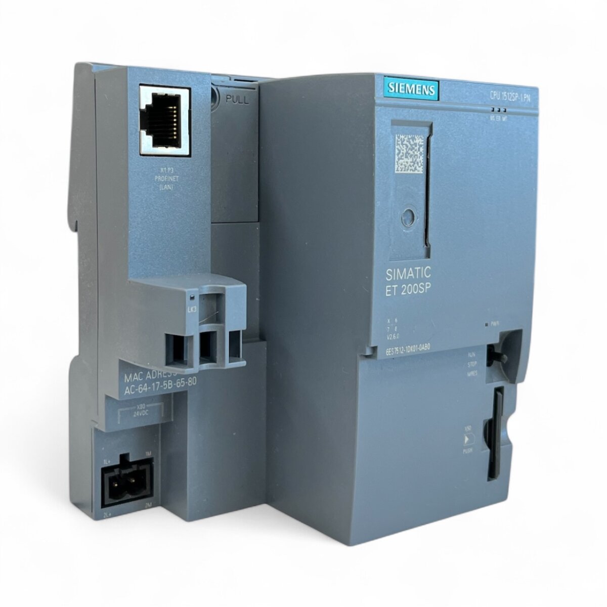 Siemens SIMATIC ET 200SP CPU 1512SP 1 6ES7512 1DK01 0AB0 Central Proc 