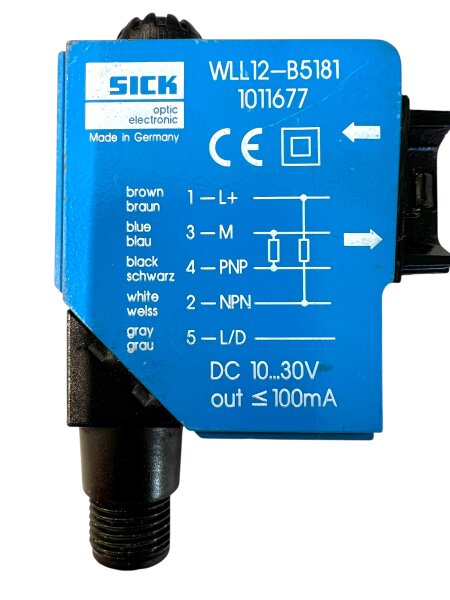 SICK WLL12‑B5181 PN: 1011677 Photoelectric sensor for fiber optic