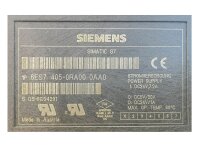 Siemens SIMATIC S7-400 6ES7405-0RA00-0AA0 PS 405 POWER SUPPLY 20A
