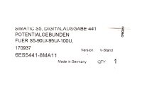 Siemens SIMATIC S5 6ES5441-8MA11 Digitalausgabe 441 NEU