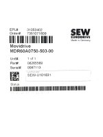 SEW-EURODRIVE MOVIDRIVE® MDR60A0750-503-00...