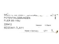 Siemens SIMATIC S5 6ES5441-7LA11 Digitalausgabe 441 NEU