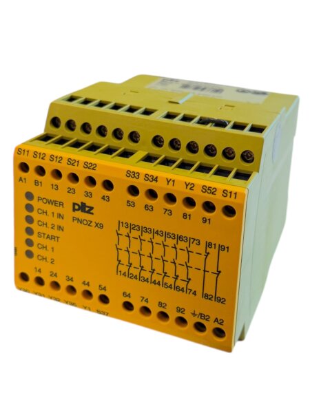 PILZ PNOZ X9 100-120VAC 24VDC 7n/o 2n/c 2so PN:774605 Safety Relay