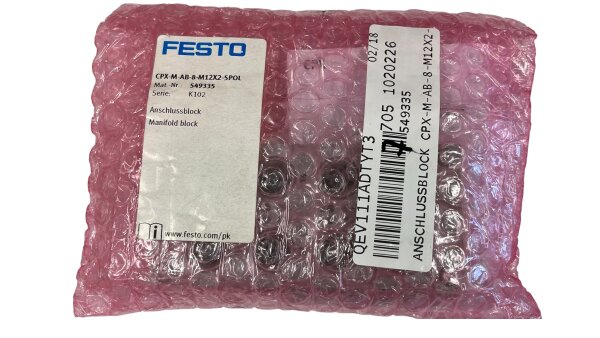 FESTO CPX-M-AB-8-M12X2-5POL MatNr. 549335 Anschlussblock NEU