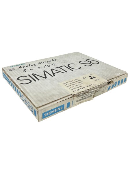 Siemens SIMATIC S5 6ES5470-4UB12 Analog Output Module Floating, Compact Version U 8 Outputs +-10V NEW