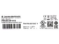 Leuze PRK25C/4P-M12 PN: 50134279 Polarized retro-reflective photoelectric sensor NEW