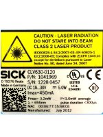 SICK CLV630-0120 PN:1041969 Fixed Mount Barcode Scanner