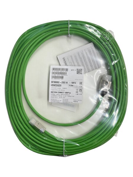 Siemens MOTION-CONNECT 800plus 6FX8002-2DC10-1BF0 signal cable 15M new