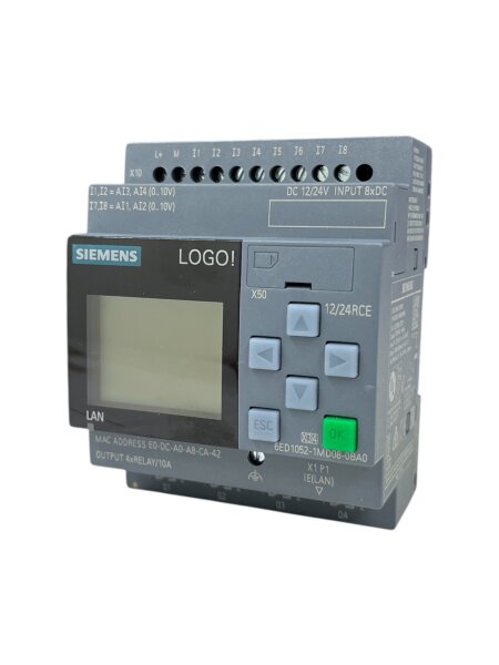 Siemens LOGO! 6ED1052-1MD08-0BA0 Logic Module NEW Without original packaging