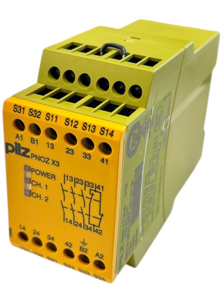 PILZ PNOZ X3 230VAC 24 VDC 3n/o 1n/c 1so Sicherheitsschaltgerät PN: 774318 NEU