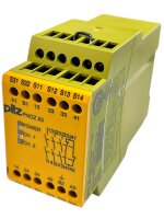 PILZ PNOZ X3 230VAC 24VDC 3n/o 1n/c 1so Safety relay PN:...
