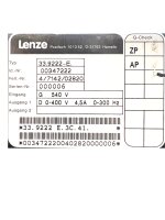 Lenze 33.9222_E Servo Drive / axis module 4,5 A 9200-Serie