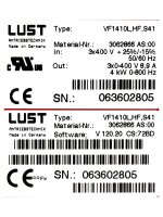 LUST VF1410L-HF-S41 SMARTDRIVE VF1000 Series – Frequency Inverters