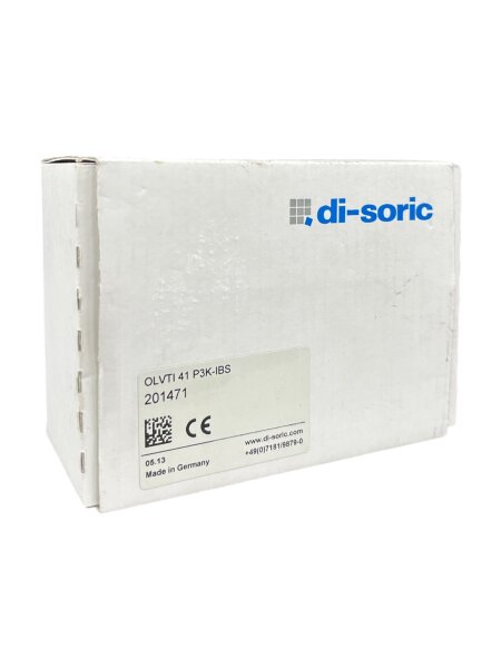 di-soric OLVTI 41 P3K-IBS PN: 201471 Glass Fiber-Optic Amplifier OLV NEW