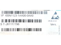 Siemens SIMODRIVE 611 6SN1123-1AA00-0AA0  Leistungsmodul,...