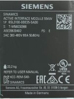 Siemens SINAMICS S120 6SL3100-0BE25-5AB0 Active Interface Module 400V