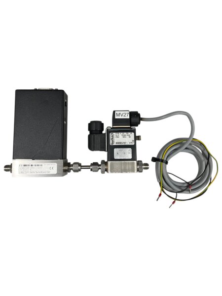 MKS 1179BX13CM1BB / Buna-N 1.000 sccm / N2 Digitaler Massendurchflussregler + bürkert 0330 G1/4