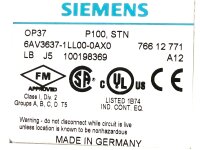 Siemens SIMATIC Operator Panel OP37 6AV3637-1LL00-0AX0