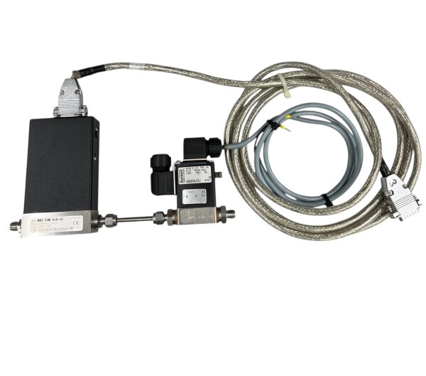 MKS 1179BX13CM1BV / Viton 1000 sccm / N2 Digitaler Massendurchflussregler + bürkert 0330 G1/4