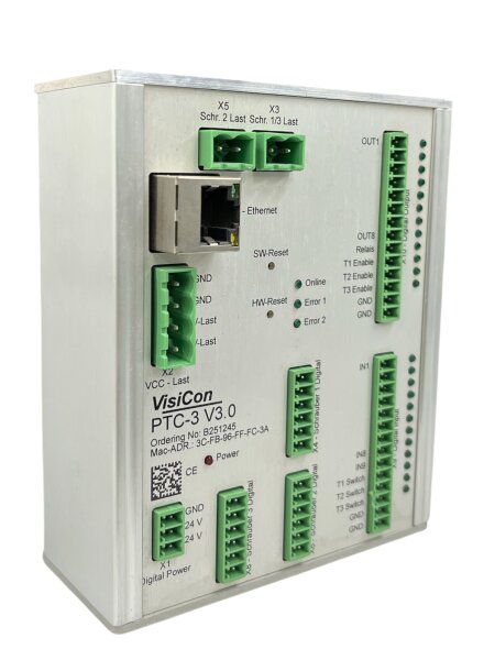 VisiCon PTC-3 V3.0 B251245 Industrial Ethernet I/O Controller 24V DC, 8 Digital Inputs / Outputs