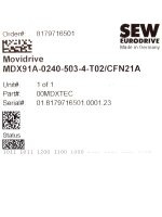 SEW EURODRIVE MDX91A-0240-5E3-4-T02/CFN21A MOVIDRIVE Inverter NEW