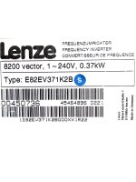 Lenze 8200 Vector E82EV371K2B PN: 45464896 inverter NEW