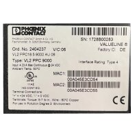 Phoenix Contact VL2 PPC18.5 9000 AU 06 PN: 2404237 Panel PC