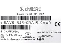 Siemens SIMATIC Touch Panel TP170A 6AV6545-0BA15-2AX0