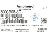 Amphenol 300CB08-SC – DC Power Distribution Panel, 19‑inch, 48 V DC NEW
