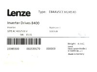 Lenze 8400 StateLine C E84AVSCE3024SX0 PN: 15385500 frequency inverter NEW