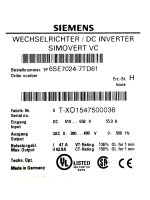 Siemens SIMOVERT MASTERDRIVES VECTOR CONTROL INVERTER COMPACT UNIT