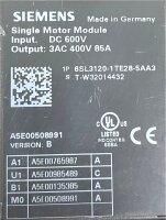 Siemens SINAMICS S120 85A 6SL3120-1TE28-5AA3 Single Motor Module