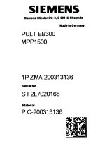 Siemens ZMA:200313136 Bedienpult ZMA:200313136 EB300 EKS ThyssenKrupp NEU