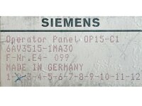 Siemens OP15-C1 6AV3515-1MA30 OPERATOR PANEL